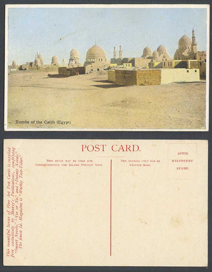 Egypt Old Colour Postcard CAIRO Tombs of Kalifs Califs Tombeaux Kalifes Shurey's