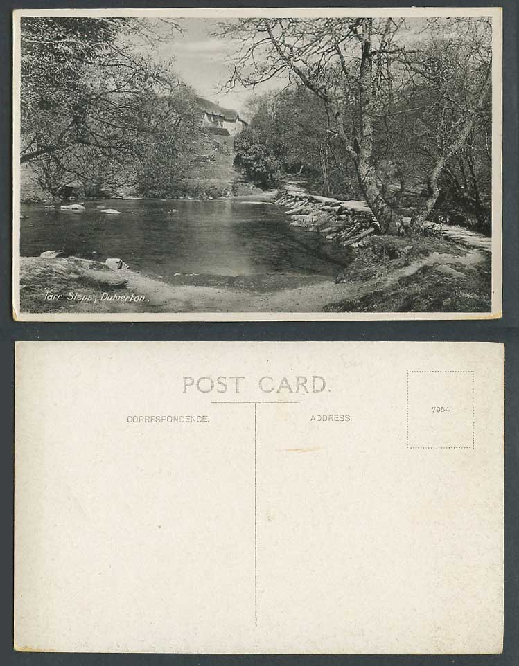 Dulverton, Tarr Steps, River Barle, Exmoor National Park, Somerset Old Postcard
