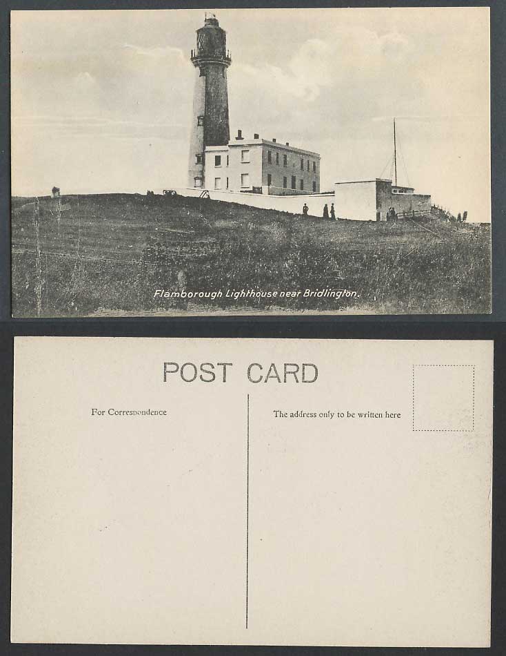 Yorkshire Old Postcard Flamborough Lighthouse near Bridlington, General View