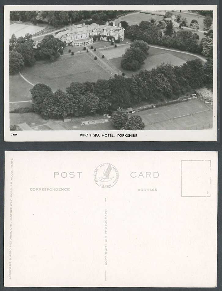 Ripon Spa Hotel, Aerial View, Yorkshire Old Real Photo Postcard Aerofilms & Aero
