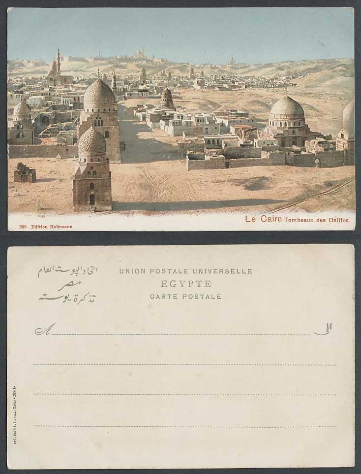 Egypt Old UB Colour Postcard Le Caire Tombeaux des Califs Cairo Tombs of Khalifa