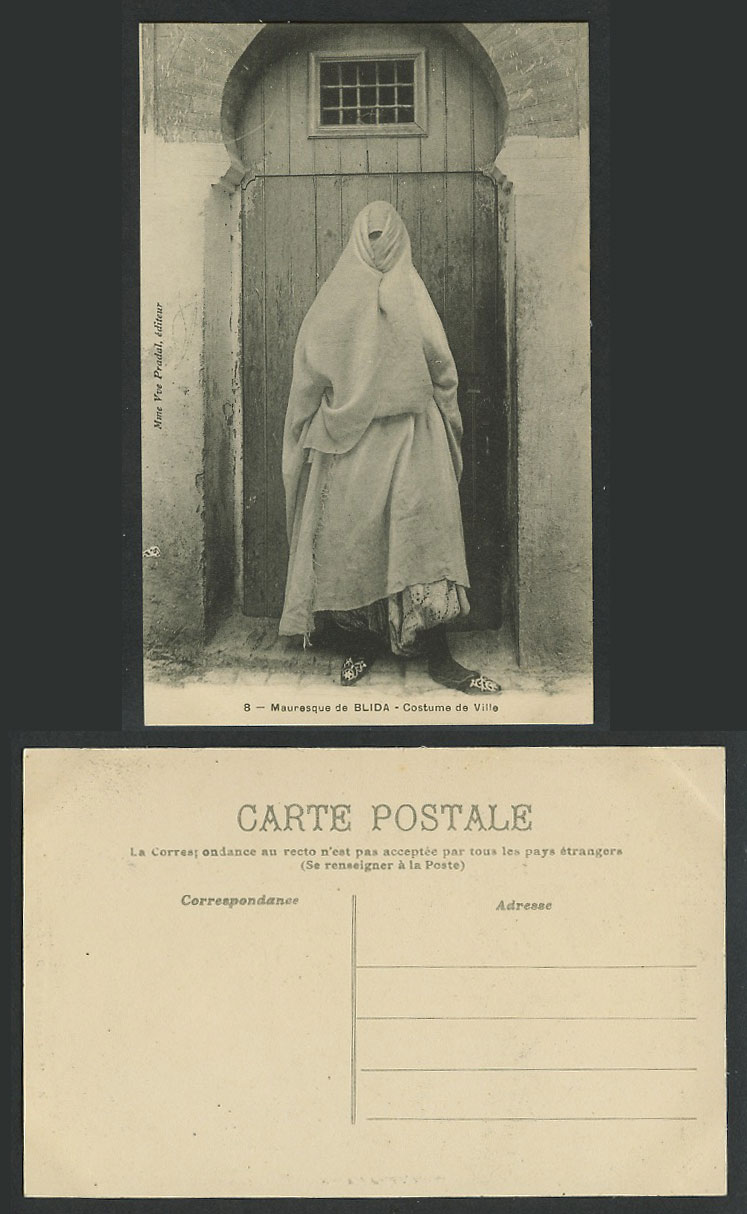 Algeria Old Postcard Mauresque de Blida Costume de Ville, Moorish Woman Costumes