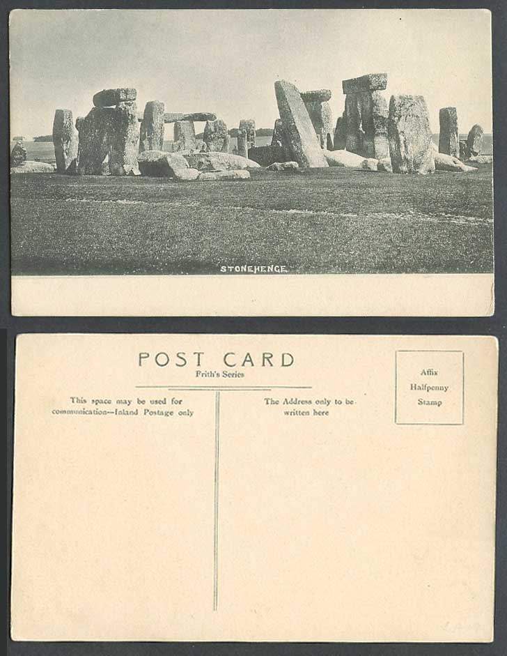 Stonehenge Salisbury Plain Stones Wiltshire Frith's Series Old Postcard F. Frith
