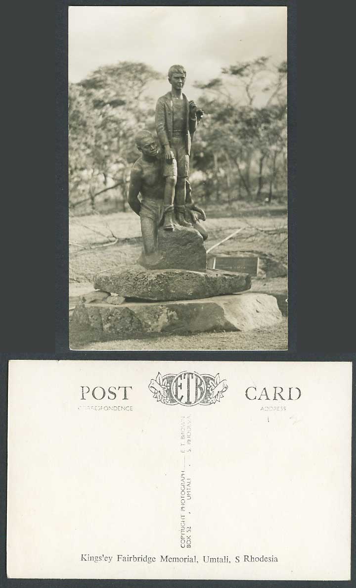 S. Rhodesia Umtali Kings'ey Fairbridge Memorial Zimbabwe Old Real Photo Postcard