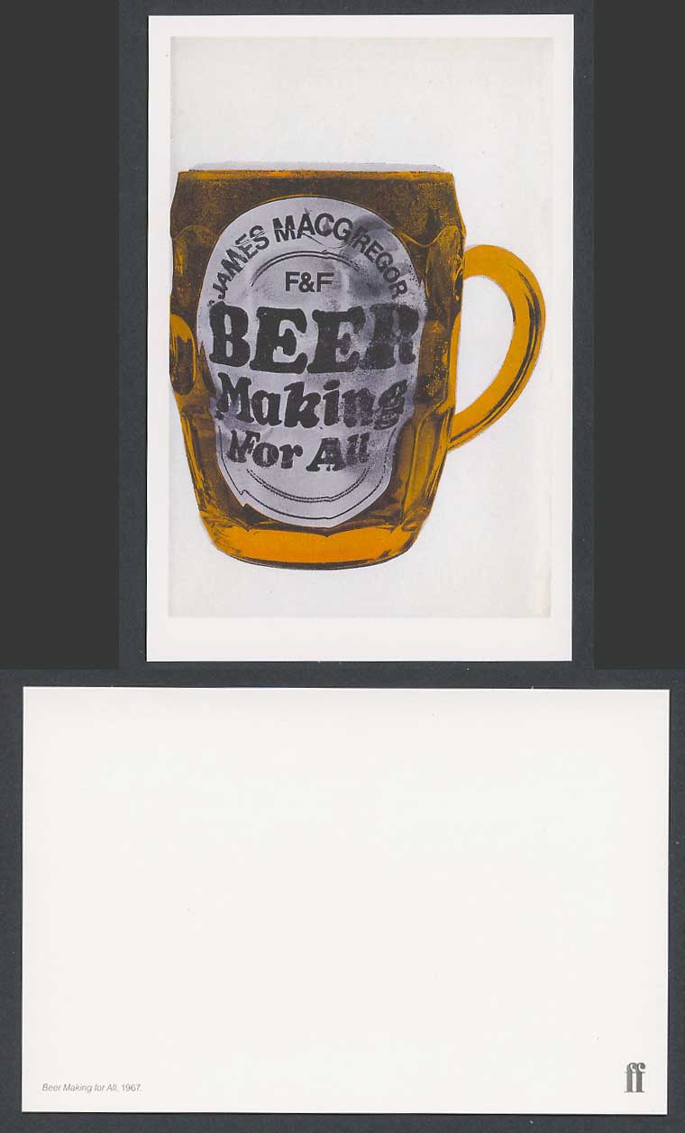 Faber Book Cover Postcard James Macgregor F&F BEER MAKING FOR ALL 1967, Beer Mug