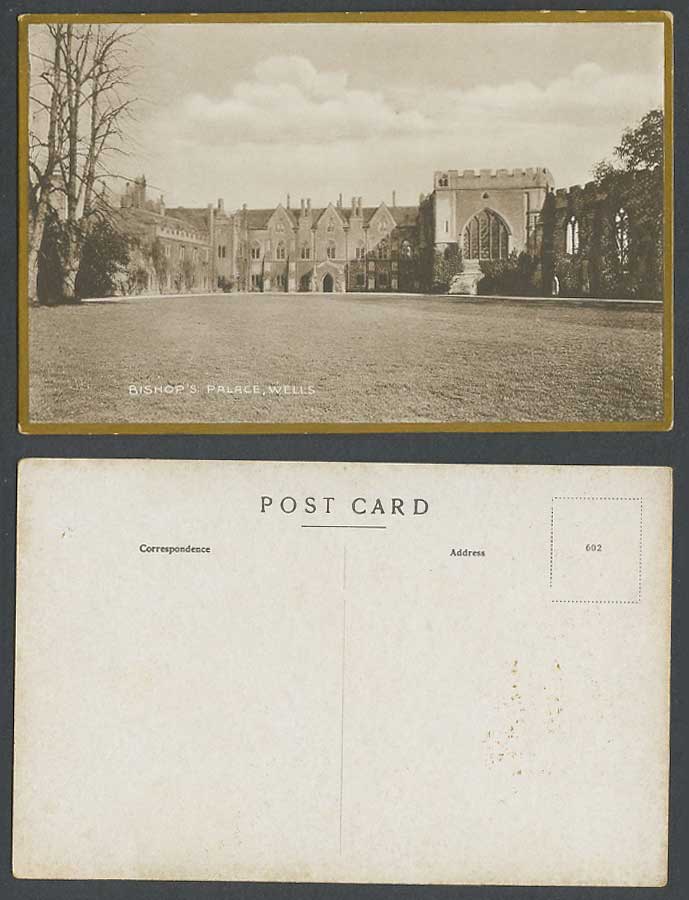 Bishop's Palace, Wells, Somerset, Wells Cathedral Old Postcard