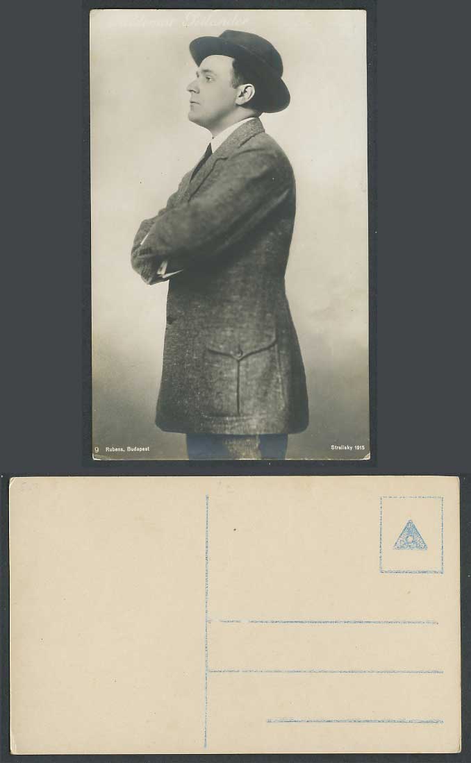 Actor Valdemar Psilander Danish Silent Film Old Real Photo Postcard Strelisky 9.
