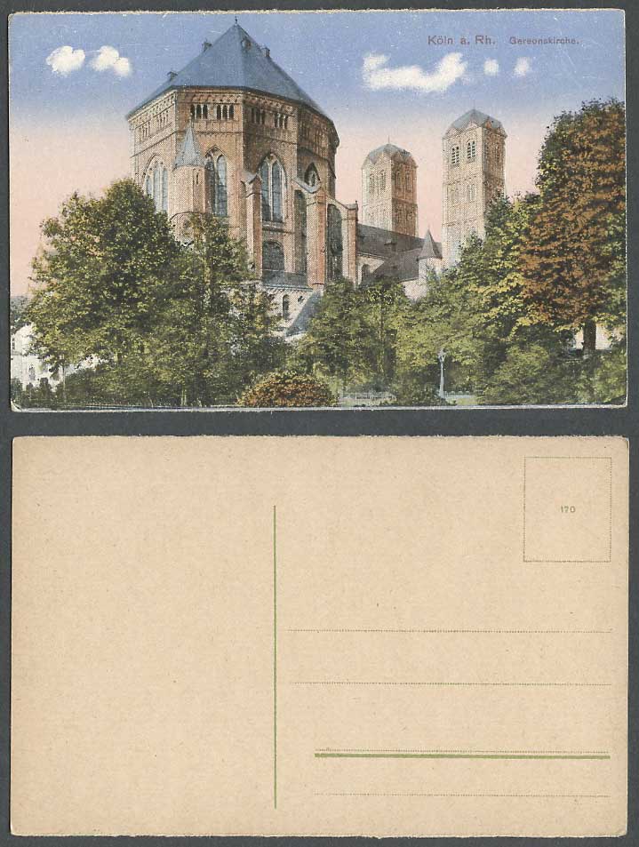 Germany Old Colour Postcard Cologne Koeln a. Rh. Gereonskirche, Church Cathedral