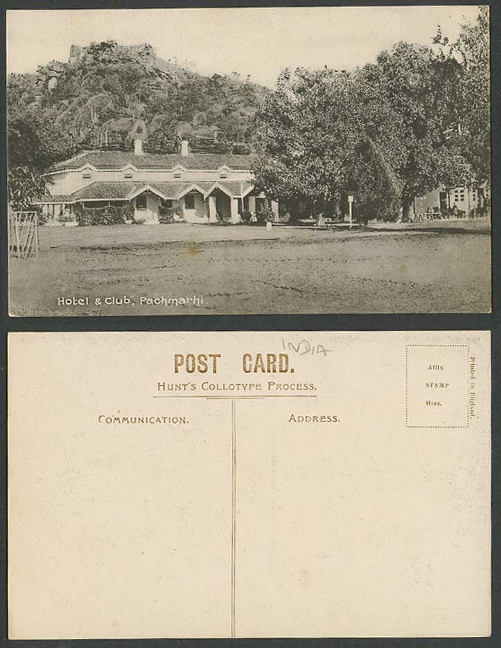 India Old Postcard Hotel and Club, Pachmarhi, Hill Station, Madhya Pradesh State
