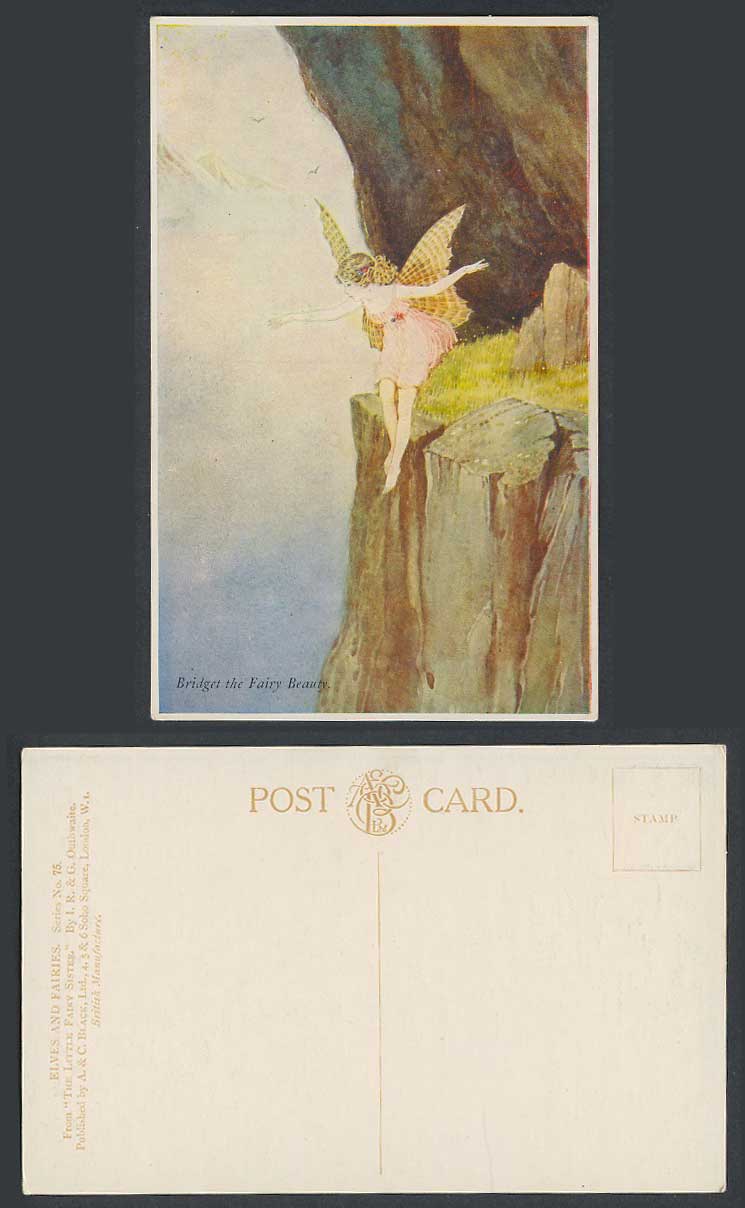 I.R. & G. OUTHWAITE Old Postcard Bridget The Fairy Beauty Little Sister Elves 75