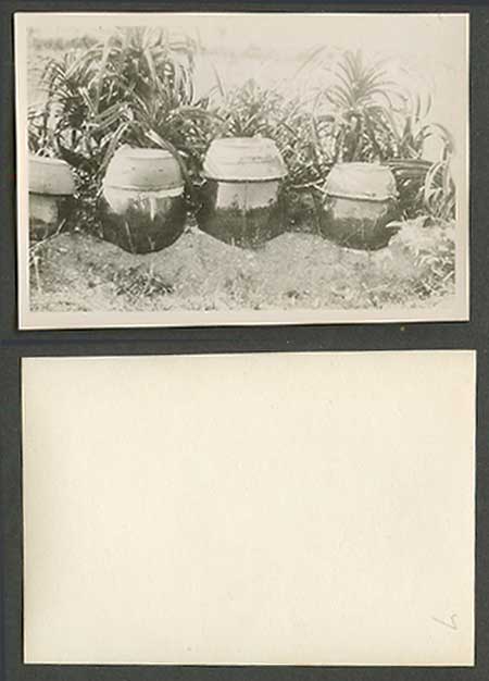 China Old Small Photo Real Photograph Chinese Native Containers of Human Grave 7