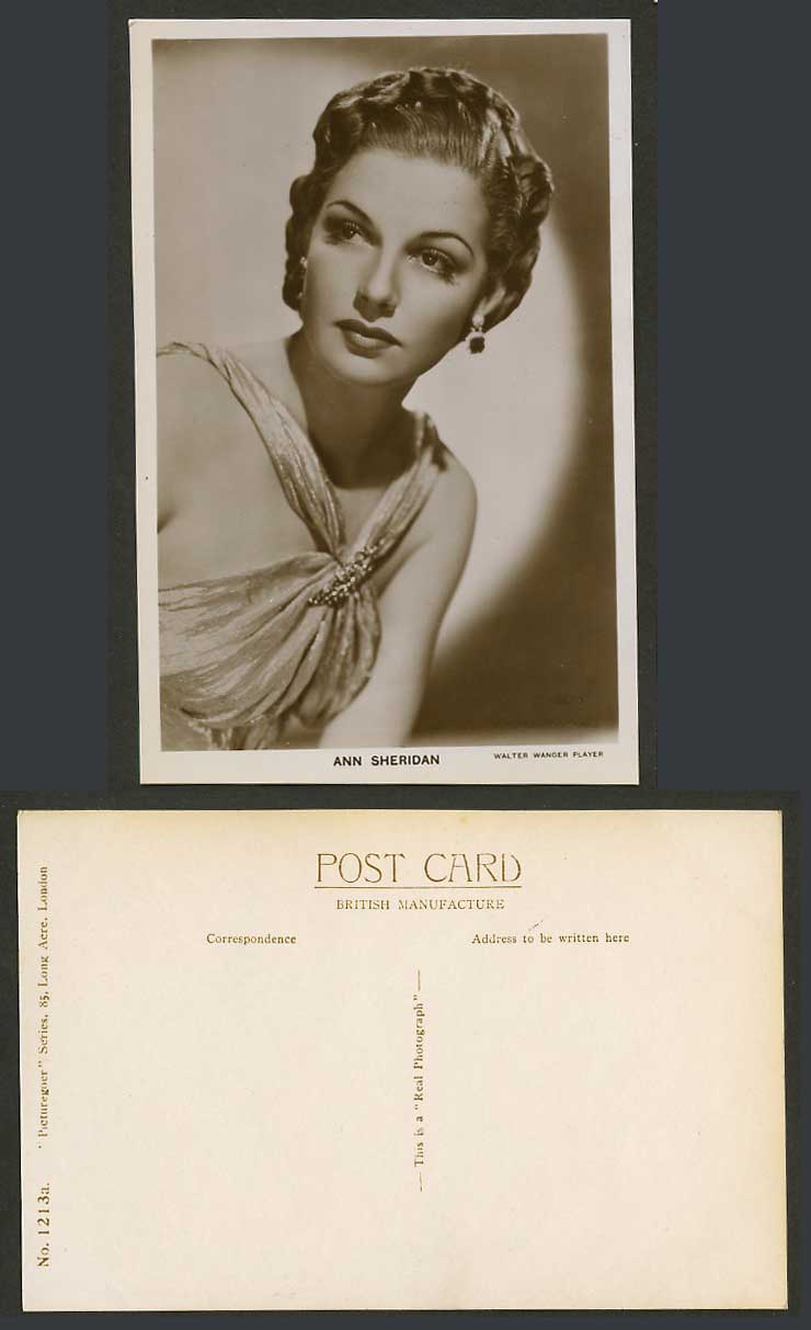American Actress Ann Sheridan Singer Walter Wanger Player Old RealPhoto Postcard