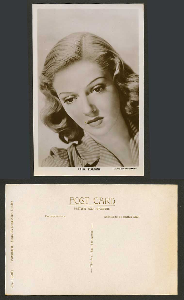 American Actress, Lana Turner, Film, Metro-Goldwyn-Mayer Old Real Photo Postcard