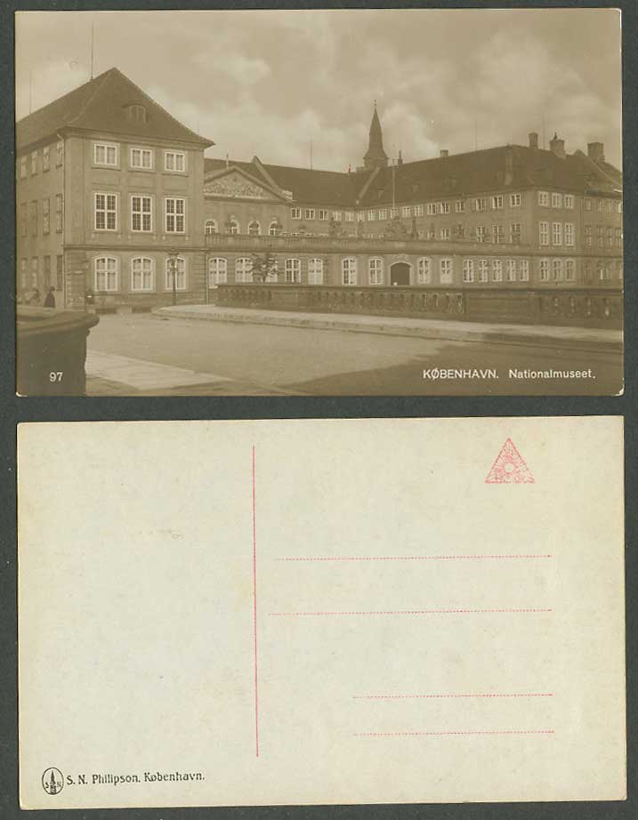 Denmark Old R Photo Postcard Kobenhavn Nationalmuseet Copenhagen National Museum