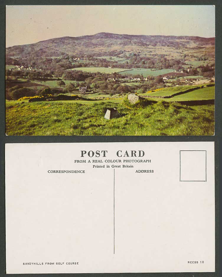 Sandyhills from Golf Course, Hills, Dalbeattie, Kirkcudbrightshire Old Postcard