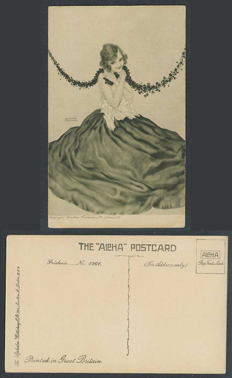 Raphael Kirchner Old Postcard Friolerie Glamour Lady Woman Girl Bruton Galleries