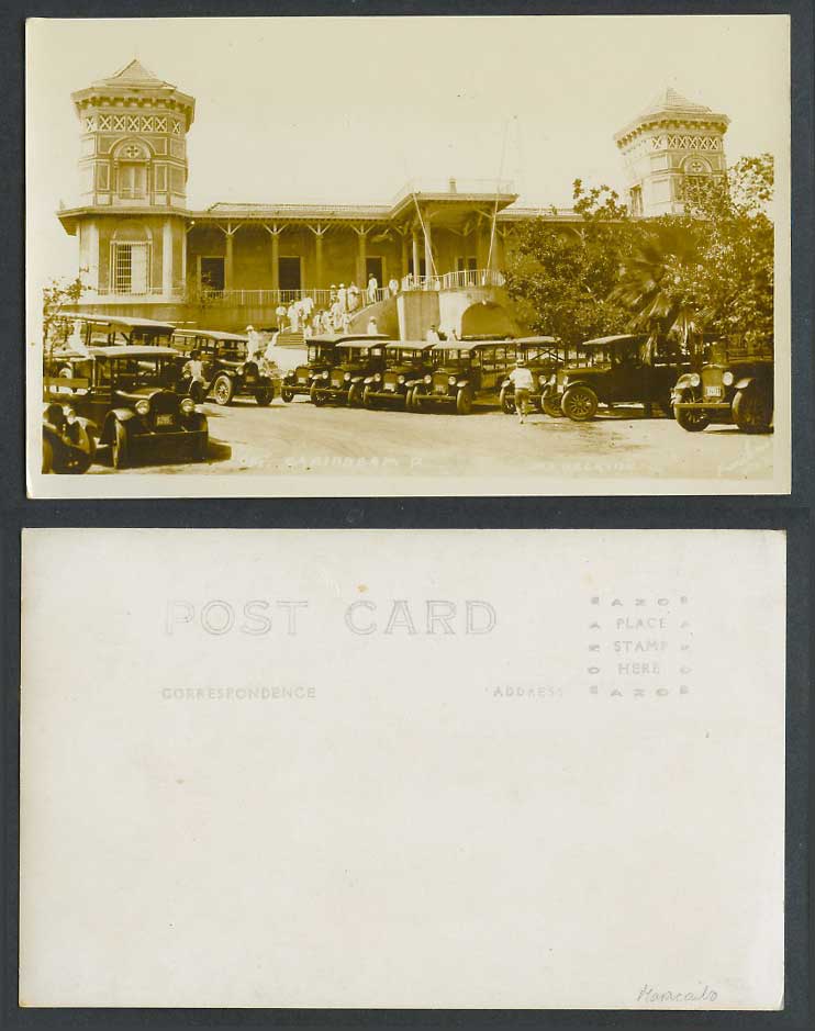 Venezuela Old Real Photo Postcard Maracaibo, Vintage Motor Cars, Ofi Caribream P