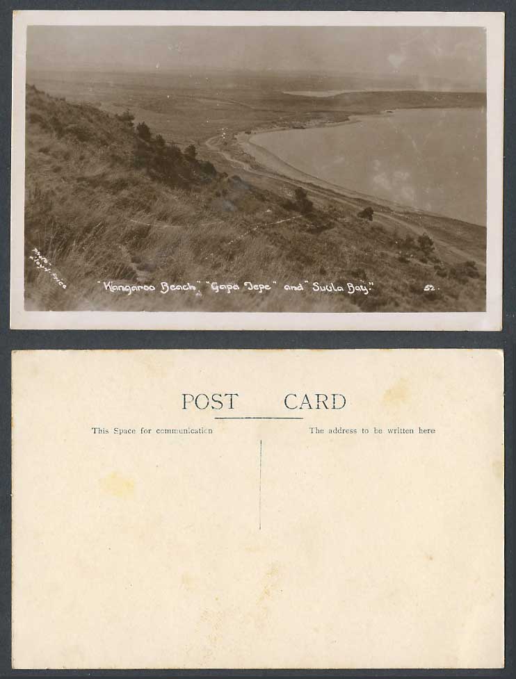 Turkey Old Real Photo Postcard Kangaroo Beach, Gapa Jepe & Suvla Bay, Gallipoli