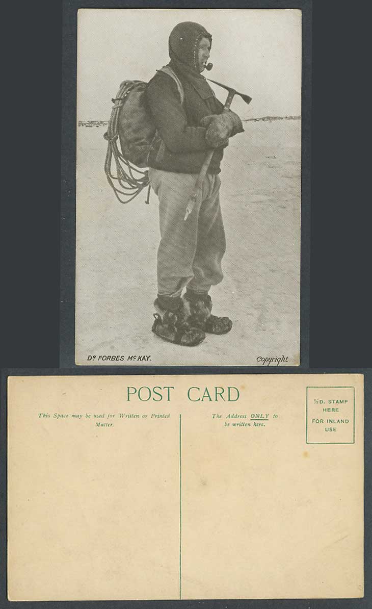 British Antarctic Expedition 1907-9 Old Postcard Dr Alistair Forbes McKay Mackay