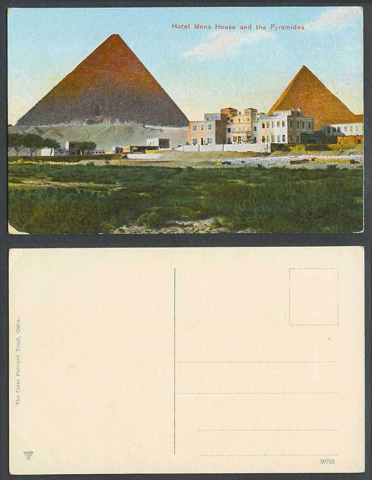 Egypt Old Colour Postcard Mena House Hotel Pyramids, Hotel Mena-House, Pyramides