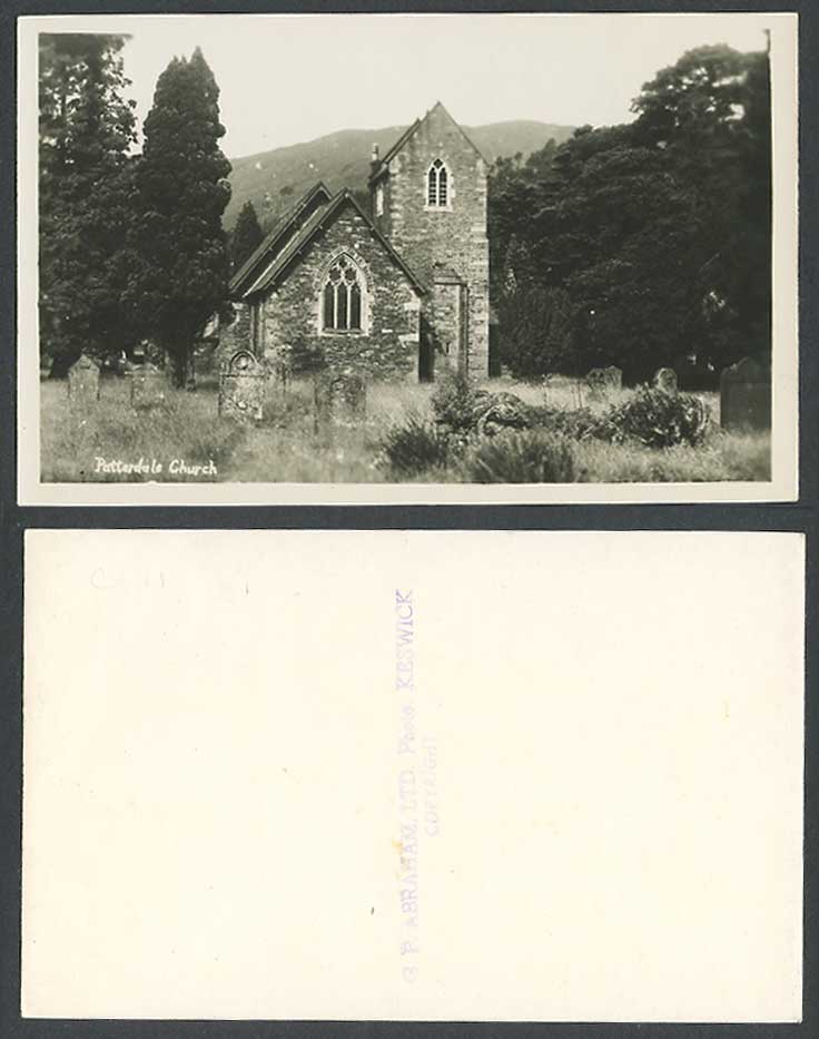 Patterdale St. Patrick's Church Churchyard Tombstones Cumbria Old Photo Postcard