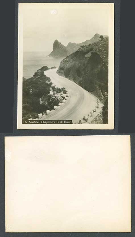 South Africa Old Snapshot Card Cape Town The Sentinel Chapman's Peak Drive, Road