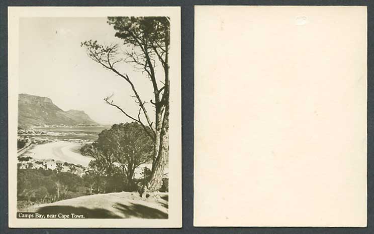 South Africa Old Snapshot Card, Cape Town, Camps Bay Seaside Panorama Camp's Bay