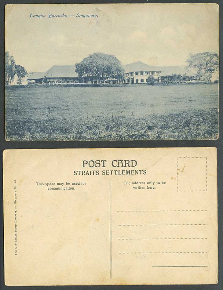 Singapore Old Postcard Tanglin Barracks, Military Barrack General View Panorama