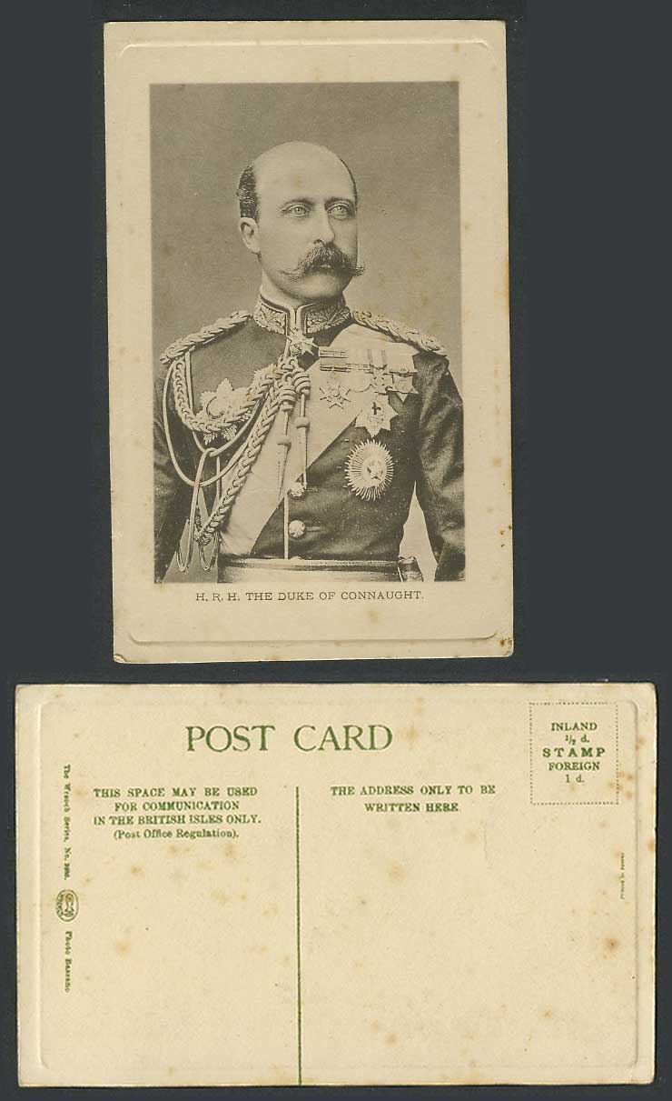 H.R.H. Duke of Connaught and Strathearn Arthur Br. Royalty Old Embossed Postcard