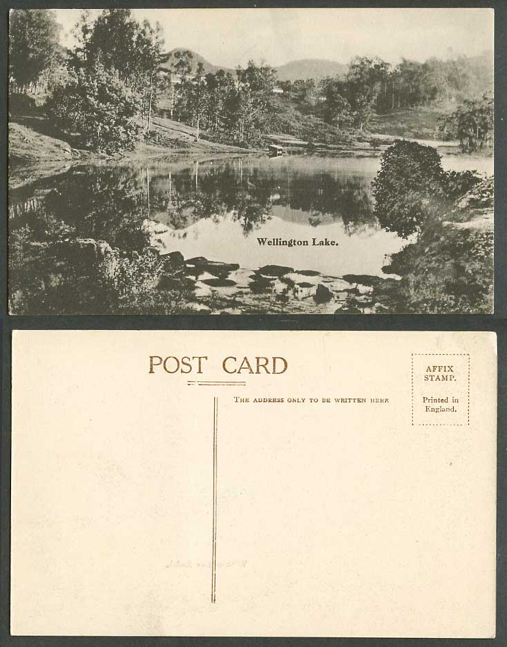India Old Postcard Wellington Lake, Keelachiruvoi Village nr. Ivanur, Tamil Nadu