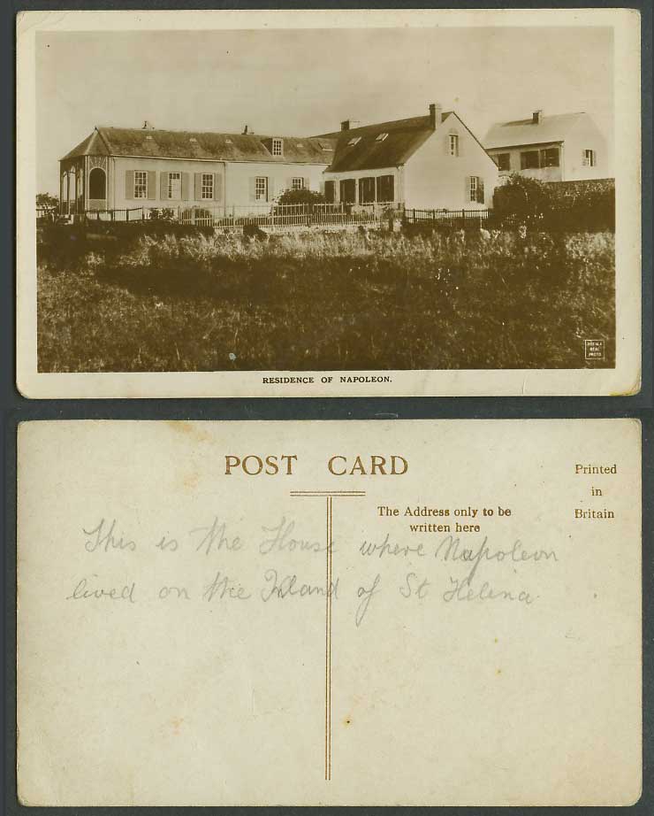 Saint St. Helena Old Real Photo Postcard Longwood House Residence of Napoleon RP