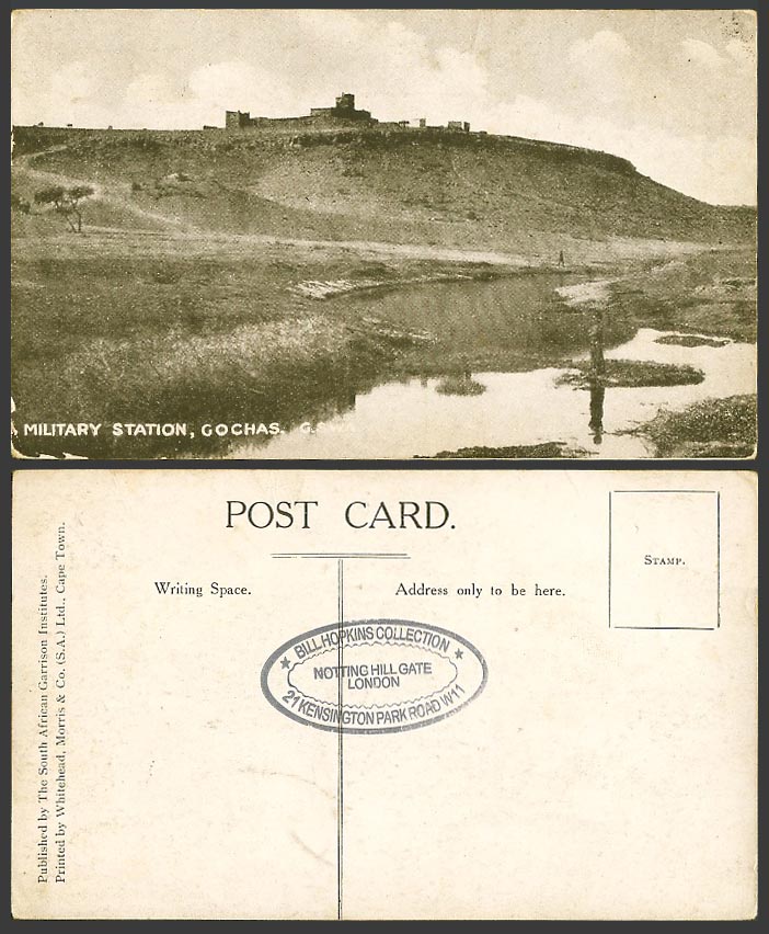 Namibia, Gochas Military Station G.S.W.A. German South West Africa Old Postcard