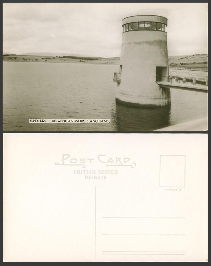 Blanchland Derwent Reservoir Lake Tower Bridge Northumberland Old Photo Postcard