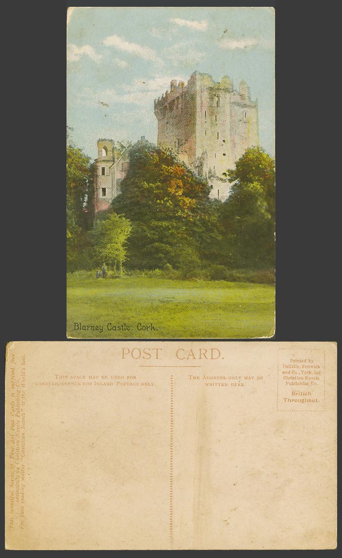 Ireland Co. Cork Old Colour Postcard BLARNEY CASTLE - Ruins