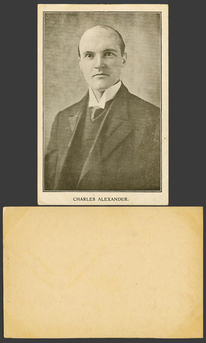 Actor Mr. Charles Alexander - Portrait Old Postcard