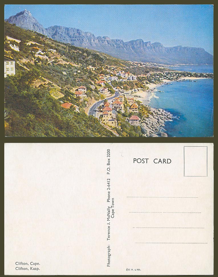 South Africa Old Colour Postcard Clifton Cap Kaap CapeTown Panorama General View