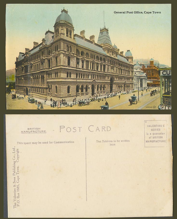 South Africa Old Colour Postcard General Post Office, Adderley Street, Cape Town