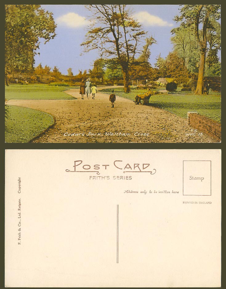 Essex Old Colour Postcard Cedars Park Waltham Cross F. Frith & Co Ltd T.S. WHC15