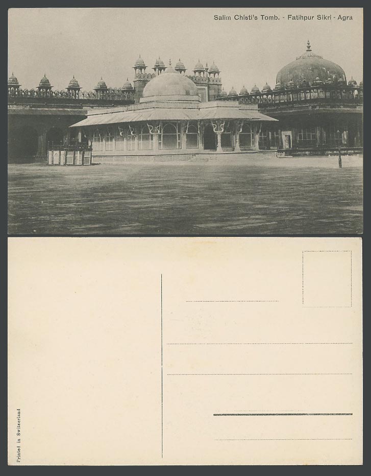 India Old Postcard The Salim Chisti Chisti's Tomb, Fatehpur Fatihpur Sikri, Agra