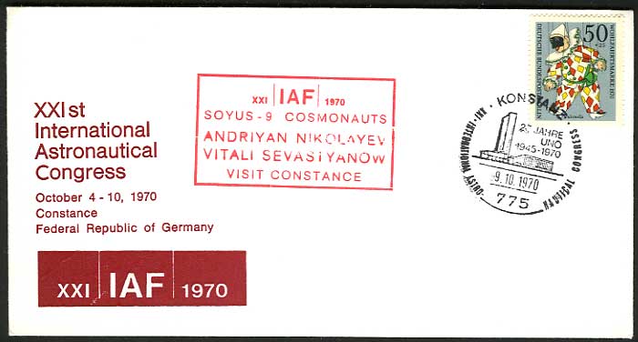 Germany 1970 XXIst International Astronautical Congress