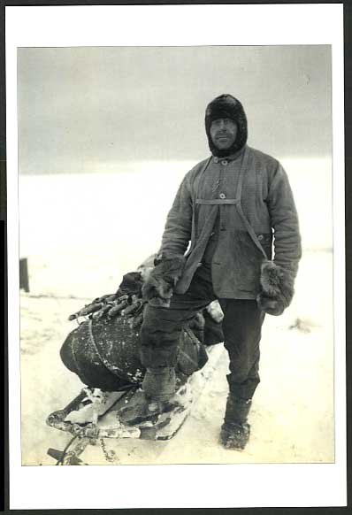 British ANTARCTIC Expedition 13. April 1911 Postcard CAPTAIN ROBERT FALCON SCOTT