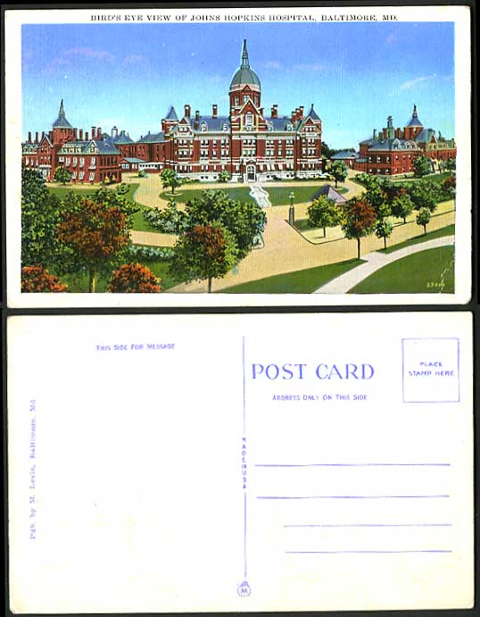 USA Old Postcard - Johns Hopkins HOSPITAL BALTIMORE MD
