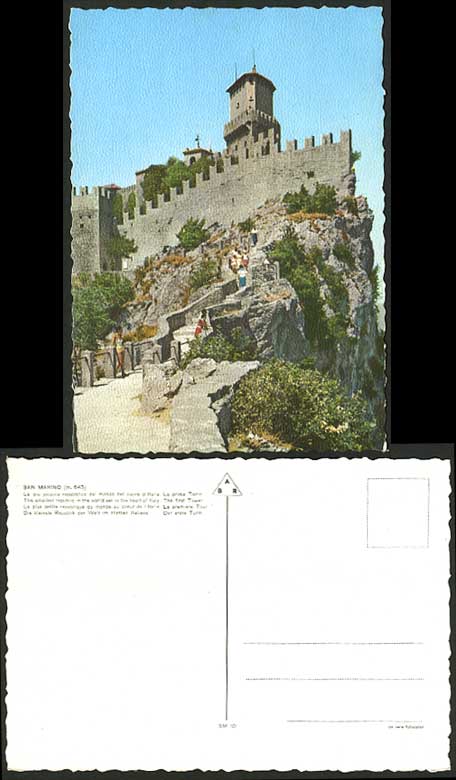 SAN MARINO Italy Colour Postcard Torre The First Tower