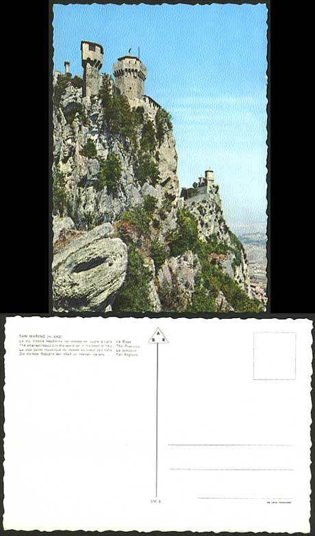 SAN MARINO Italy Colour Postcard La Rupe The Precipice