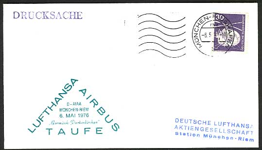 Munich - HELICOPTER 1976 LUFTHANSA Airbus Flight Cover