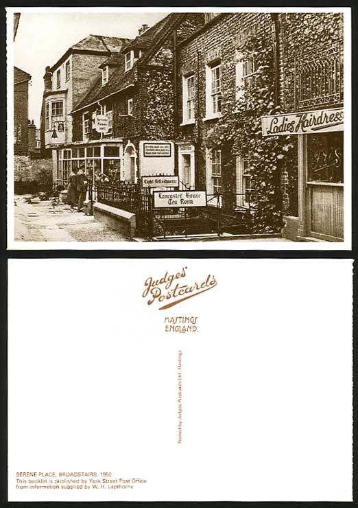 Broadstairs Kent Repro Postcard of Serene Place in 1952 Lancaster House Tea Room