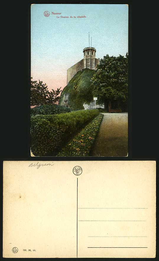 Belgium c1900 Old Postcard NAMUR Donion de la Citadelle