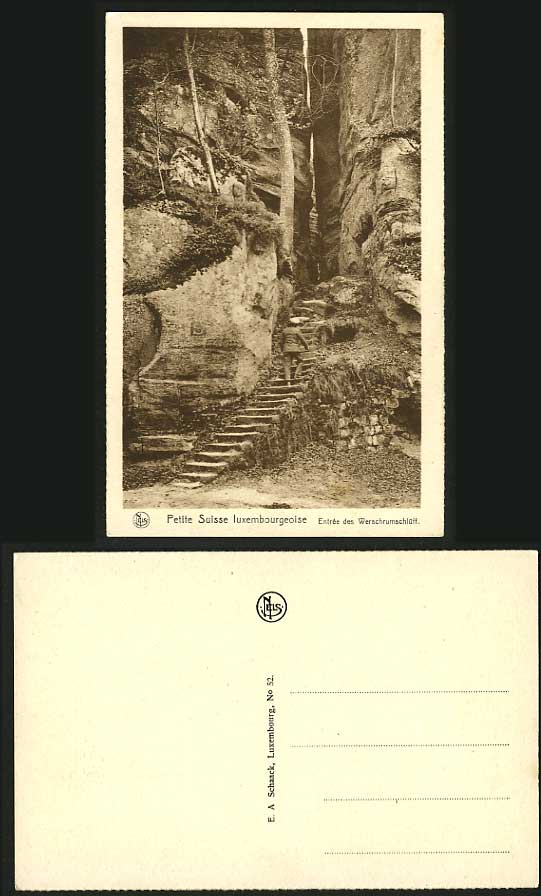 Luxembourg Old Postcard - Entree des Werschrumschluff