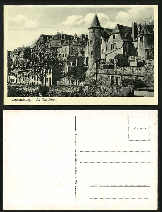 Luxembourg Old B/W Photographic Postcard - La Cacniche