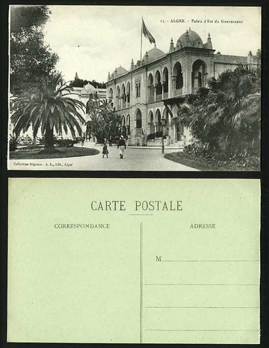 Algeria Old Postcard ALGIERS Palais d'Ete du Gouverneur